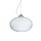 Besa Lighting Pape 12 Cord Pendant, Opal Ribbed, Satin Nickel Finish, 1x100W Incandescent 1KX-491307-SN - alternate 1